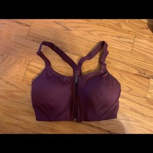 All in motion sports bra- front zip high impact